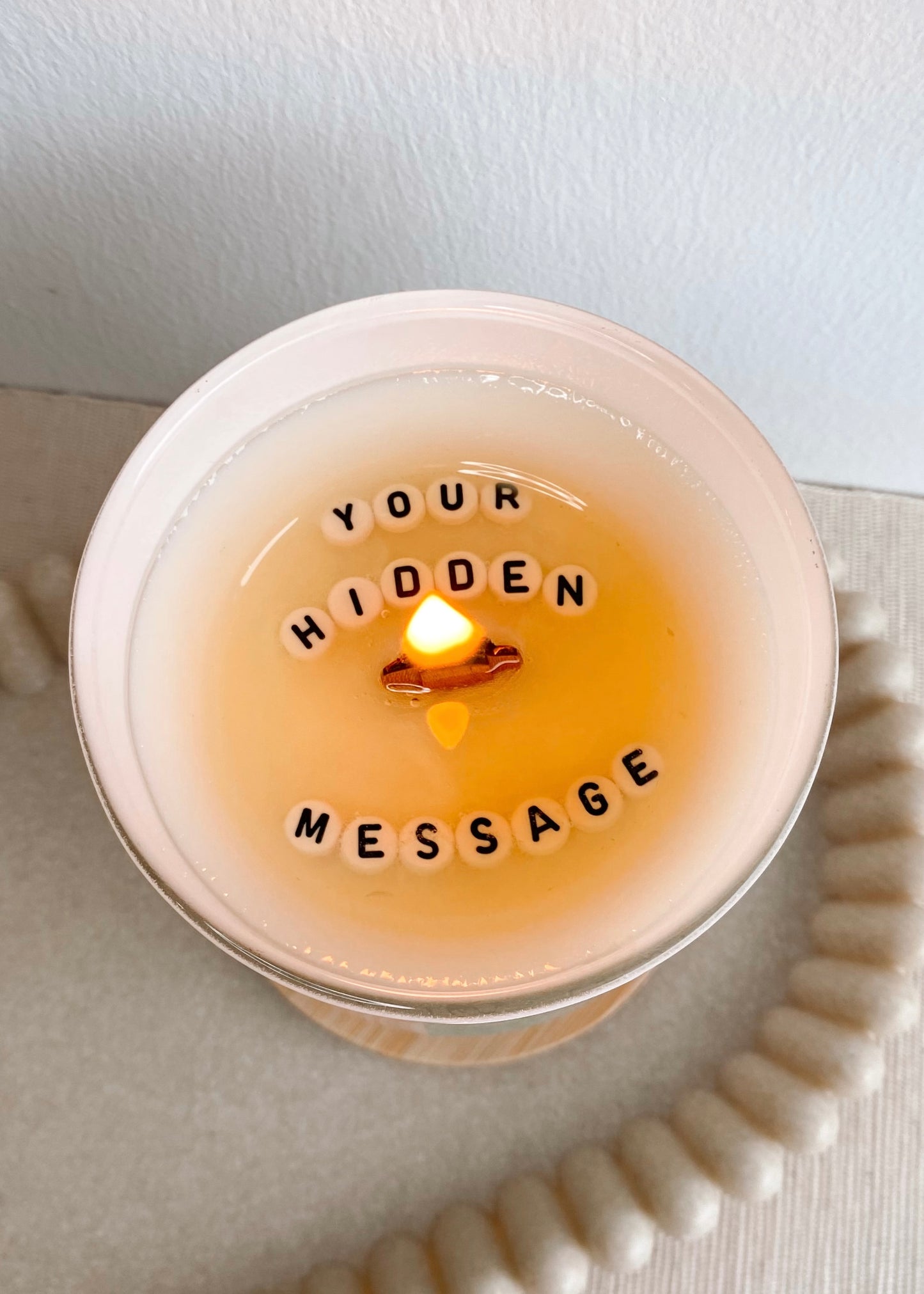 Happy Birthday Message Candle