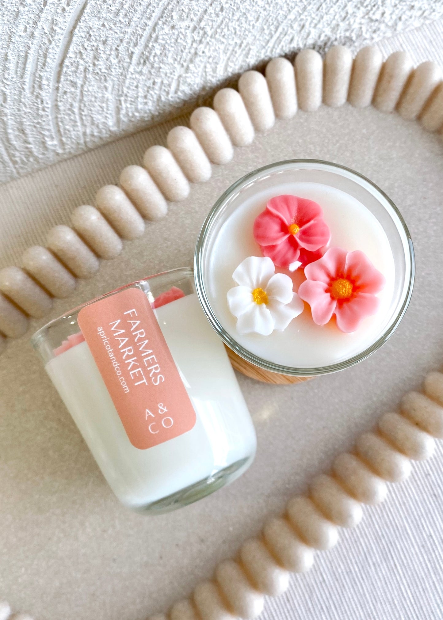 Farmers Market Flowers Candle