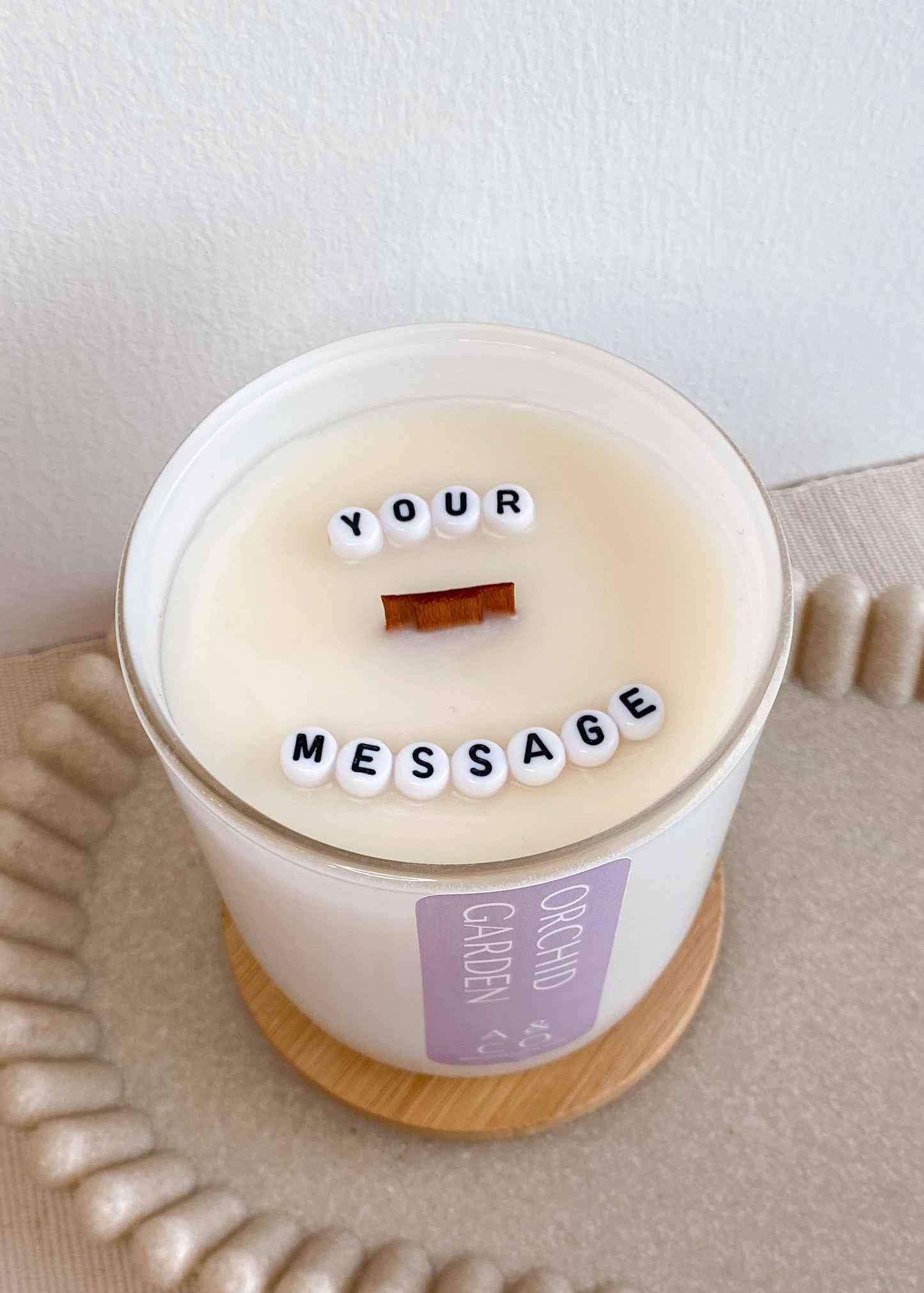 Custom Message Candle