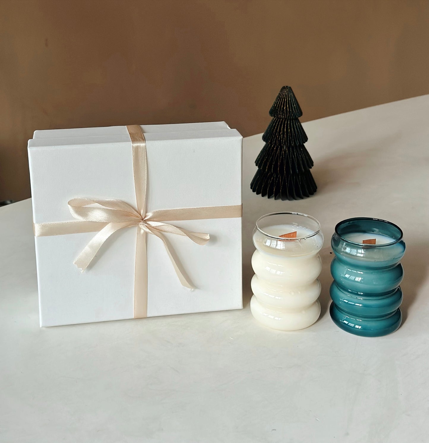 Cloud Glass Candle Set