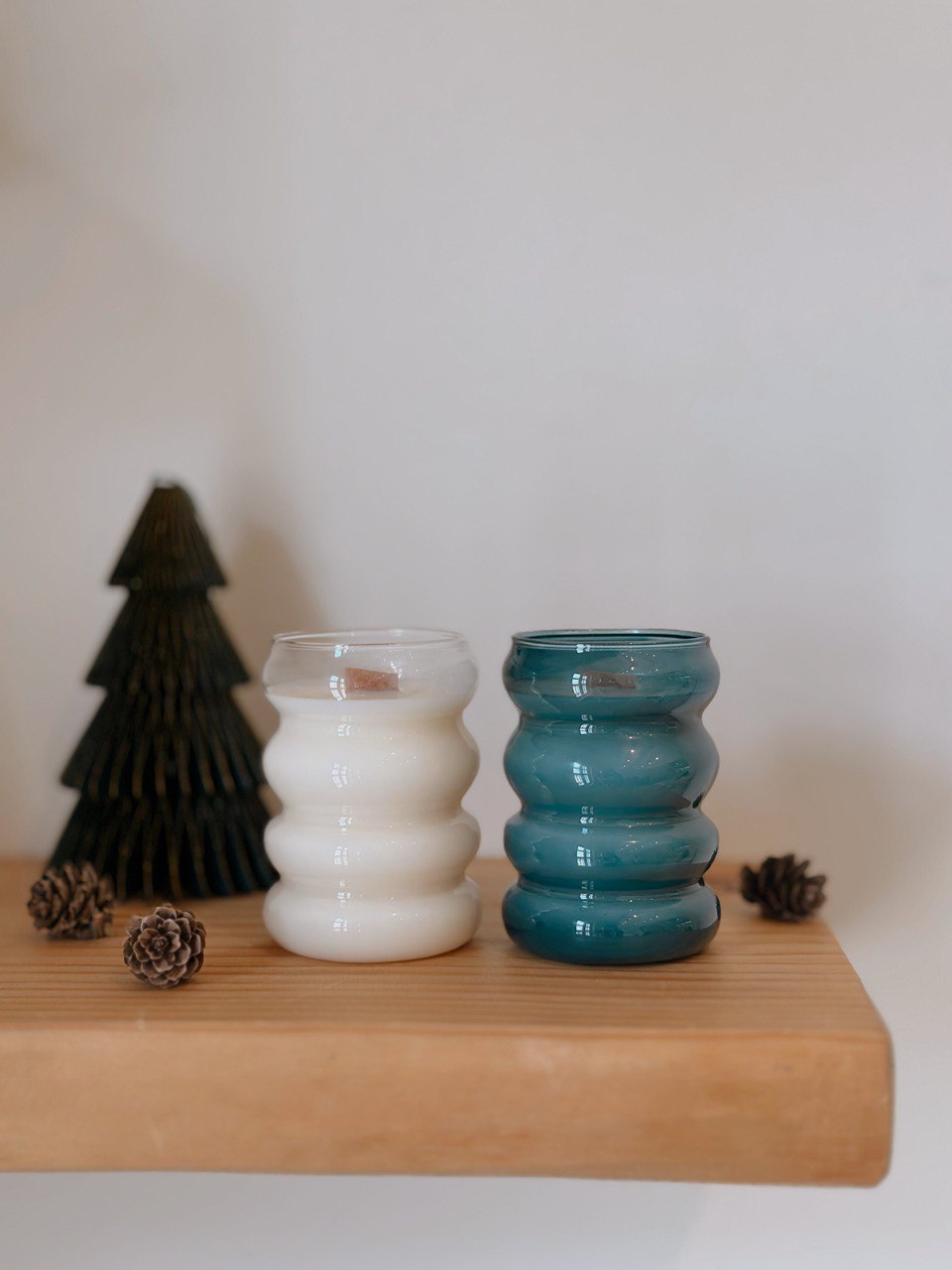 Cloud Glass Candle Set